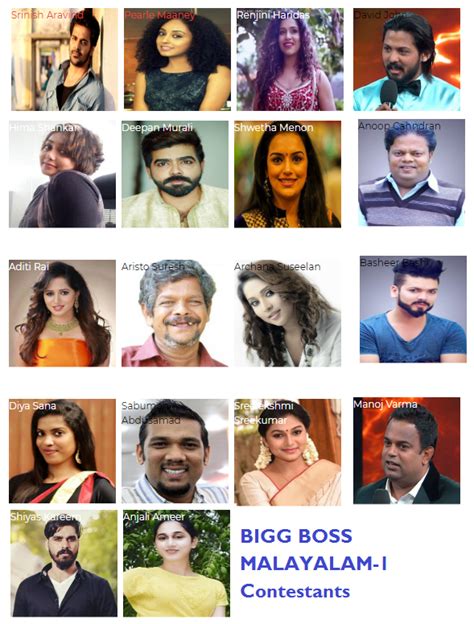 bigg boss malayalam contestants elimination results vinodadarshan