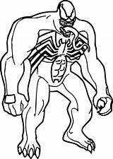 Venom Coloring Pages Spiderman Printable Awesome Getcolorings Print sketch template