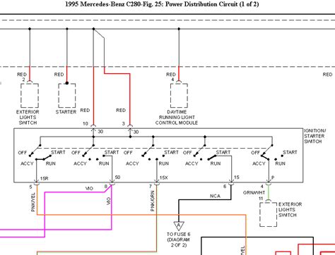 mercedes  ignition switch wiring diagram wiring diagram