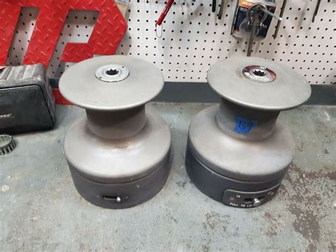pair barient  switch hilo speed winches ebay