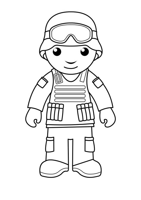 american soldier coloring pages