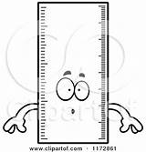 Clipart Ruler Mascot Surprised Cartoon Thoman Cory Outlined Coloring Vector Happy Color 2021 Waving Clipground Clipartof sketch template