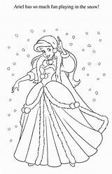 Coloring Pages Disney Ariel Princess Christmas Kids Colouring Mermaid Printable Baby Winter 2200 Malvorlagen Sheets Belle Adult Melody Rapunzel Little sketch template