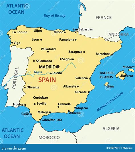spanien karte spanienkarte grosse interaktive karte von spanien