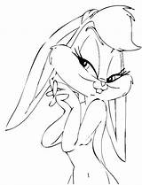 Bunny Lola Coloring Pages Looney Tunes Cartoon Drawings Bugs Cartoons Drawing Kids Sketches Adult Baby Para Choose Board Jam Space sketch template
