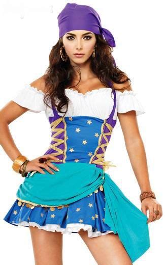 Plus Size Sexy Pirate Costumes Gypsy Costume Exotic Apparel Women