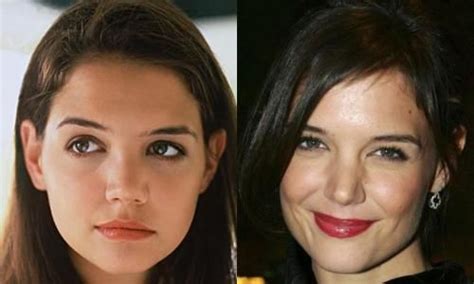 katie holmes revealed her new face after had nose job
