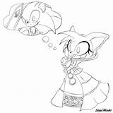 Sonic Amy Pages Coloring Color Kissing Amaya Sayuri Think Template Deviantart sketch template