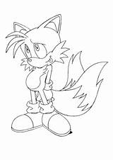 Tails Coloring Miles Prower Pages Sonic Printable Categories sketch template