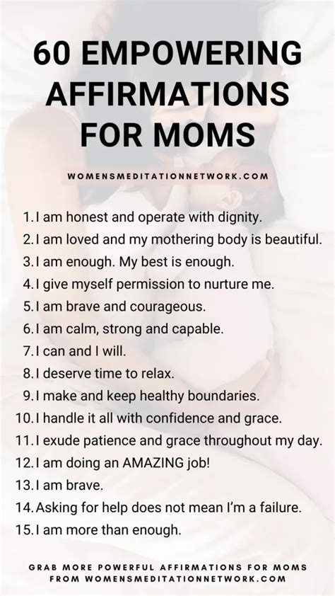 60 powerful affirmations for moms women s meditation network