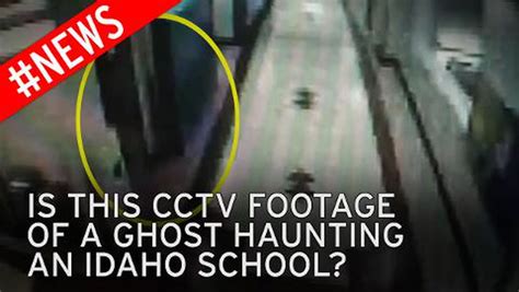 is this a school s ghost caught on camera chilling cctv shows lights