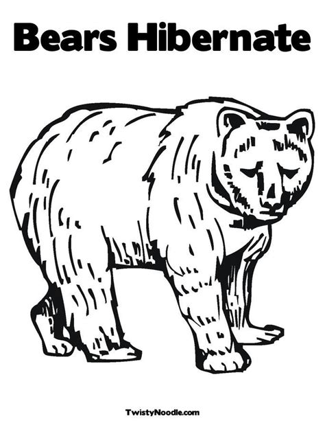 hibernation coloring pages coloring home