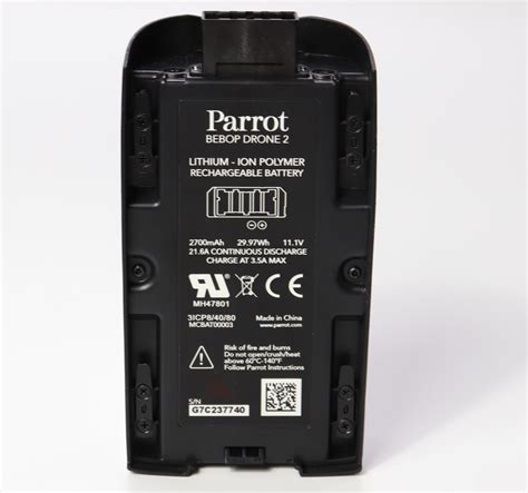 original parrot bebop  battery mah  rechargeable white genuine droneoptix parts