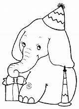 Elephants Coloring Pages Kids Fun Olifant sketch template