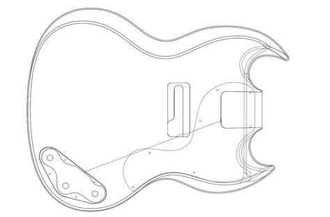 full size printable guitar templates