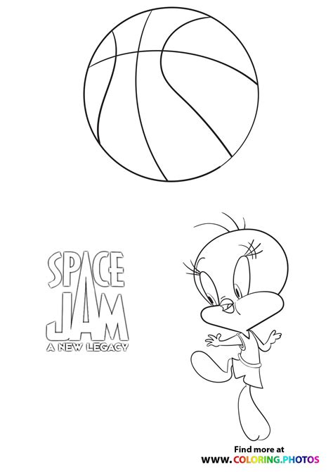 looney tunes space jam coloring pages