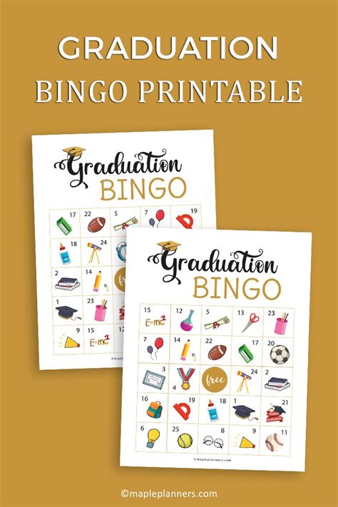 graduation bingo  printable printable templates  nora