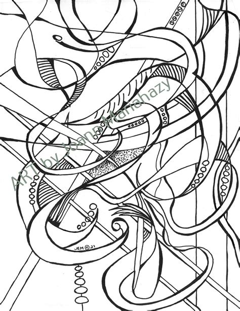 bubbles individual hand drawn coloring page