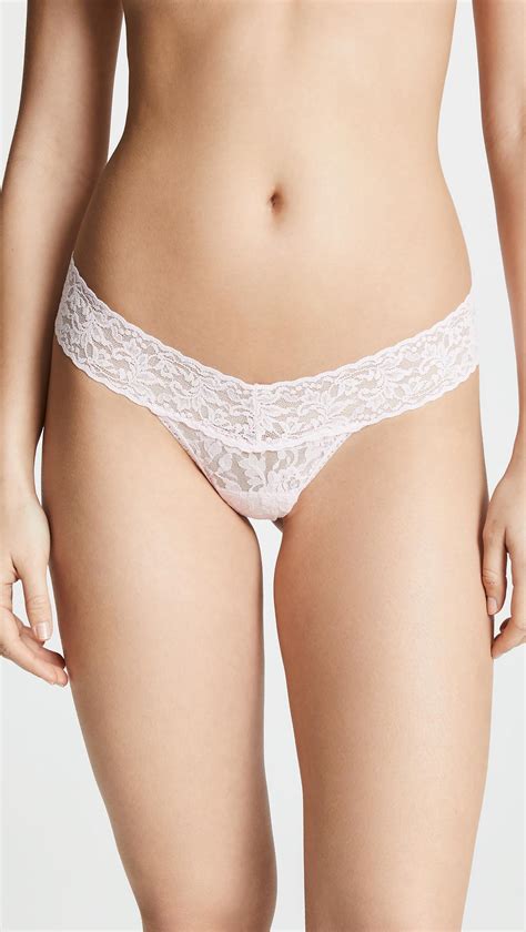 hanky panky signature lace low rise thong in white lyst