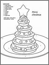 Christmas Color Number Numbers Coloring Food Printable Sheets Cake Kids Pages Tree Colour Printables Adults Activity Coloringhome Worksheets Gingerbread Merry sketch template