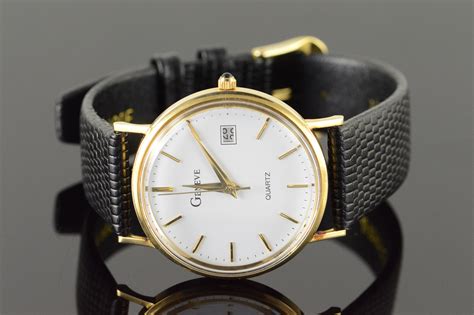 mm vintage geneve brand quartz wrist  mens property room