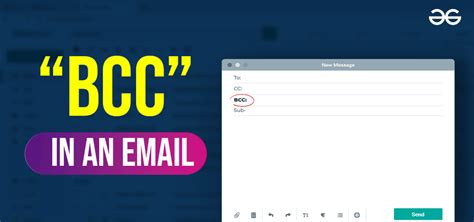 bcc   email  geeksforgeeks