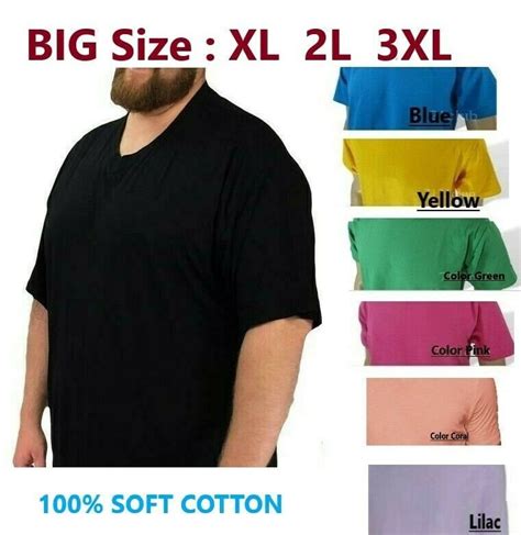 3xl 2xl Xl Premium Cotton T Shirt Men S V Neck Luxury For Etsy