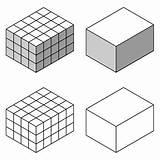 Unit Cube Volume Set Subject sketch template