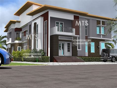 olayemi  bedroom  bedroom twin duplex modern  contemporary nigerian building designs