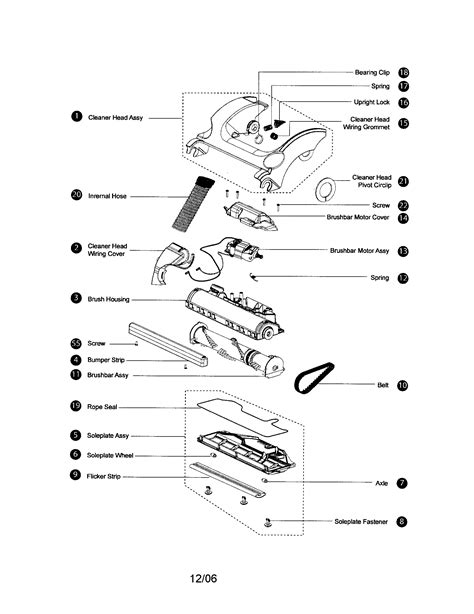 cleaner headsoleplate diagram parts list  model dc dyson  parts vacuum parts