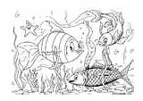 Coloring Fishes Fish Edupics sketch template