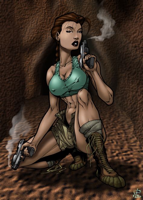 pair of smoking guns lara croft hardcore porn superheroes pictures pictures sorted by