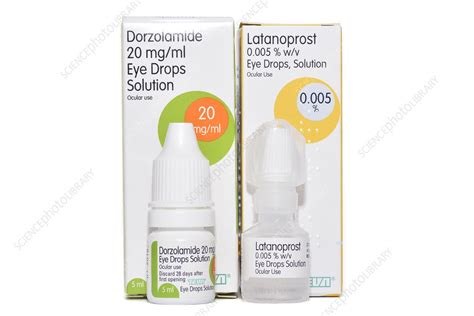 Glaucoma Eye Drops Stock Image C028 6676 Science Photo Library