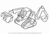 Bob Builder Benny Draw Drawing Step sketch template