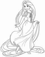 Rapunzel Coloring Pages Colouring Color Sheets Pdf Tangled sketch template
