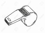 Whistle Sketch Drawing Getdrawings Background Microphone Pencil Preview sketch template