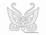 Freestencilgallery Schmetterling sketch template