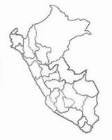 Mapa Colorear Mudo Perú Croquis Regiones Mapas Fisico sketch template