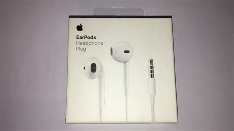 apple earpods  mm headphone plug unboxing youtube