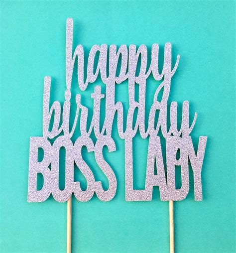 happy birthday boss lady cake topper boss topper etsy