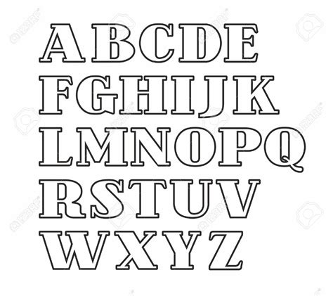 alphabet clipart black  white   cliparts  images