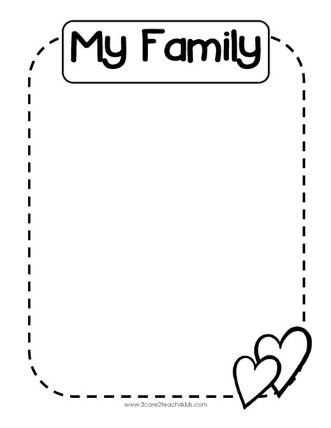 family template coloring pages