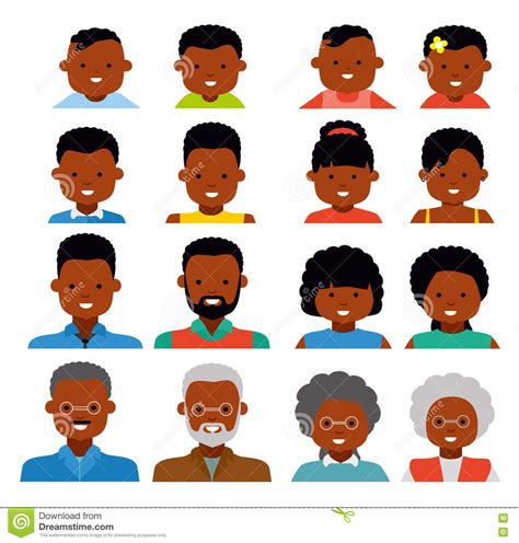 people generations at different ages man and woman aging flat cartoon vector cartoondealer
