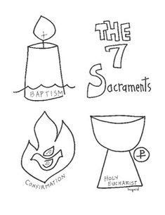 catholic sacraments coloring pages  sacraments activities catholic