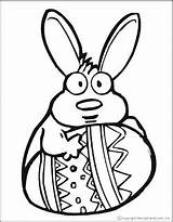Bunny Easter Eggs Coloring Pages Kids Printable sketch template