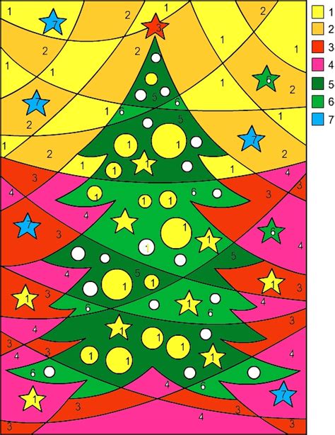 nicoles  coloring pages christmas color  number