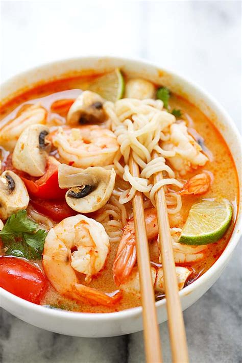 Thai Shrimp Noodle Soup Easy Delicious Recipes