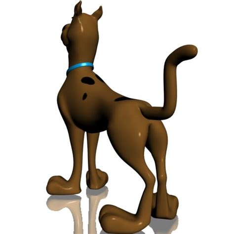 3d model scooby doo 3d rigged vr ar low poly rigged max obj 3ds fbx