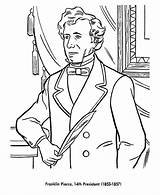Coloring Franklin Pierce Pages Presidents President Benjamin Printable Odyssey Color Ben Print Sheets Patriotic Drawing Printables Usa Go Printing Help sketch template