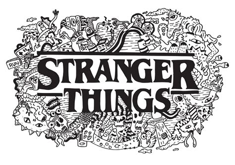 coloring pages stranger  top collection print